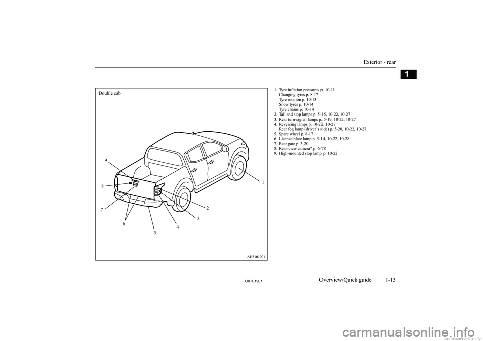 MITSUBISHI L200 2019   (in English) User Guide �1�. �T�y�r�e� �i�n�f�l�a�t�i�o�n� �p�r�e�s�s�u�r�e�s� �p�.� �1�0�-�1�1�C�h�a�n�g�i�n�g� �t�y�r�e�s� �p�.� �8�-�1�7
�T�y�r�e� �r�o�t�a�t�i�o�n� �p�.� �1�0�-�1�3
�S�n�o�w� �t�y�r�e�s� �p�.� �1�0�-�1�4
