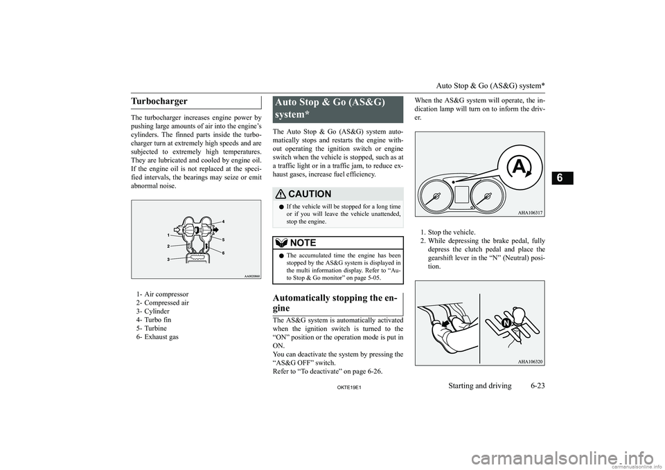 MITSUBISHI L200 2019  Owners Manual (in English) �T�u�r�b�o�c�h�a�r�g�e�r
�T�h�e�  �t�u�r�b�o�c�h�a�r�g�e�r�  �i�n�c�r�e�a�s�e�s�  �e�n�g�i�n�e�  �p�o�w�e�r�  �b�y�p�u�s�h�i�n�g� �l�a�r�g�e� �a�m�o�u�n�t�s� �o�f� �a�i�r� �i�n�t�o� �t�h�e� �e�n�g�i�n