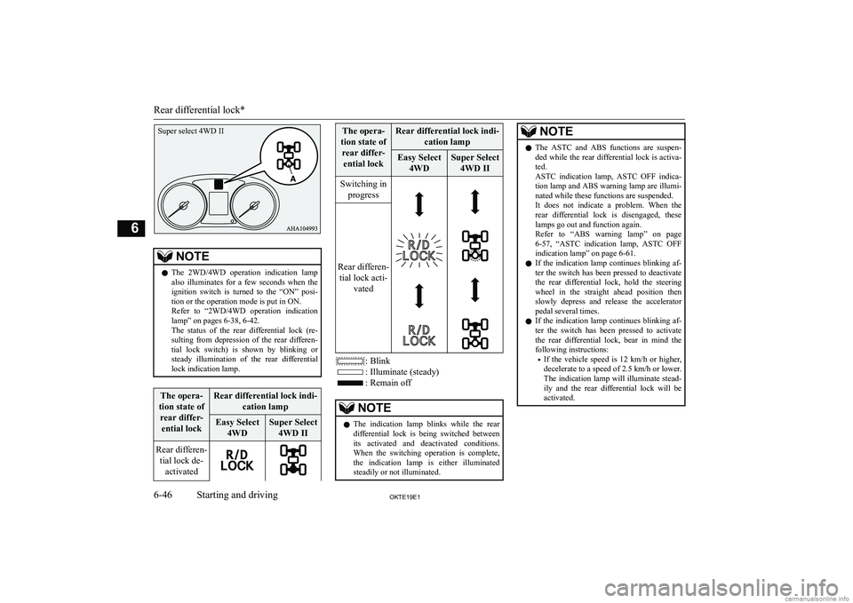 MITSUBISHI L200 2019  Owners Manual (in English) �N�O�T�E�z�T�h�e�  �2�W�D�/�4�W�D�  �o�p�e�r�a�t�i�o�n�  �i�n�d�i�c�a�t�i�o�n�  �l�a�m�p
�a�l�s�o�  �i�l�l�u�m�i�n�a�t�e�s�  �f�o�r�  �a�  �f�e�w�  �s�e�c�o�n�d�s�  �w�h�e�n�  �t�h�e
�i�g�n�i�t�i�o�n�