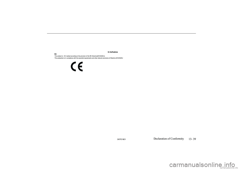 MITSUBISHI L200 2019  Owners Manual (in English) �1�3�-� �3�9
�2�.�7�(���(��D�e�c�l�a�r�a�t�i�o�n� �o�f� �C�o�n�f�o�r�m�i�t�y  