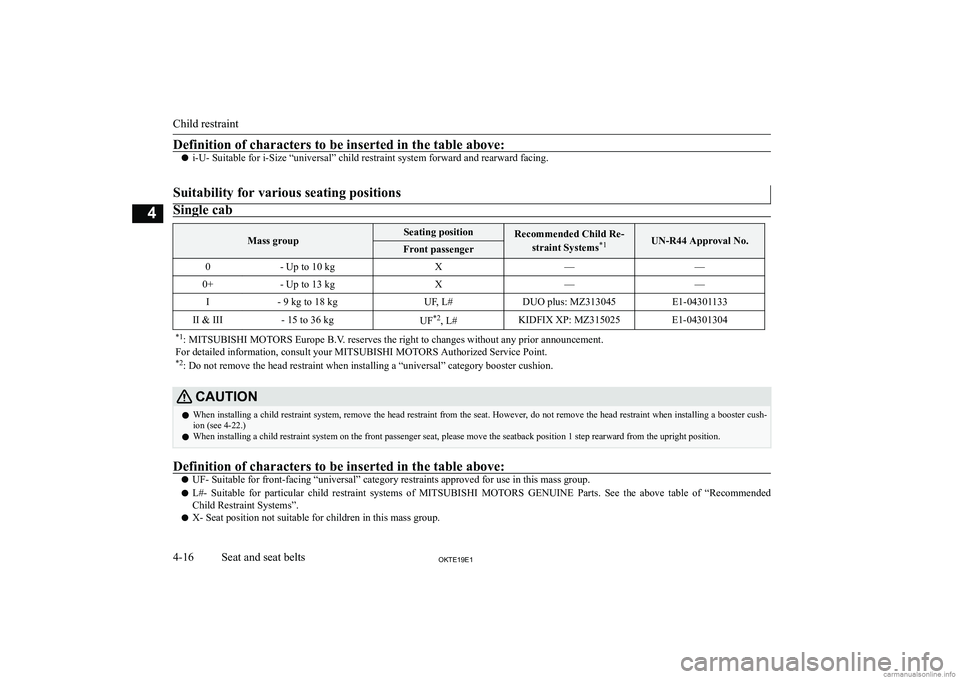 MITSUBISHI L200 2019   (in English) Repair Manual �D�e�f�i�n�i�t�i�o�n� �o�f� �c�h�a�r�a�c�t�e�r�s� �t�o� �b�e� �i�n�s�e�r�t�e�d� �i�n� �t�h�e� �t�a�b�l�e� �a�b�o�v�e�:
�z�i�-�U�-� �S�u�i�t�a�b�l�e� �f�o�r� �i�-�S�i�z�e� �“�u�n�i�v�e�r�s�a�l�”� �