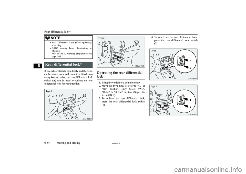MITSUBISHI L200 2020  Owners Manual (in English) �N�O�T�E�