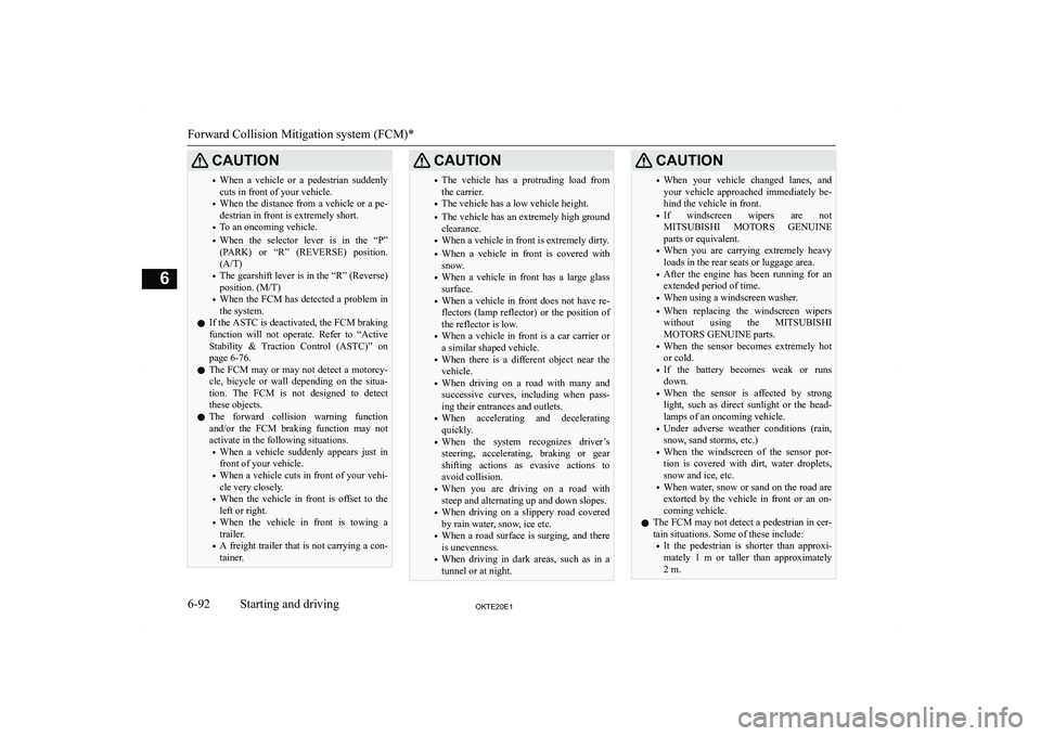 MITSUBISHI L200 2020  Owners Manual (in English) �C�A�U�T�,�O�N�