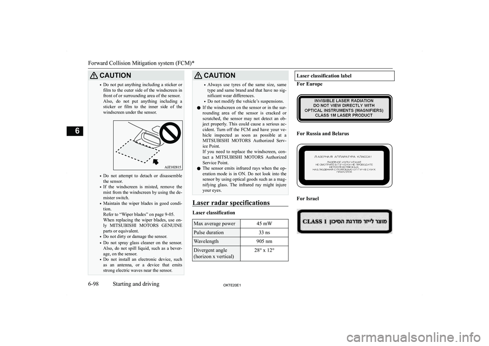 MITSUBISHI L200 2020  Owners Manual (in English) �C�A�U�T�,�O�N�
