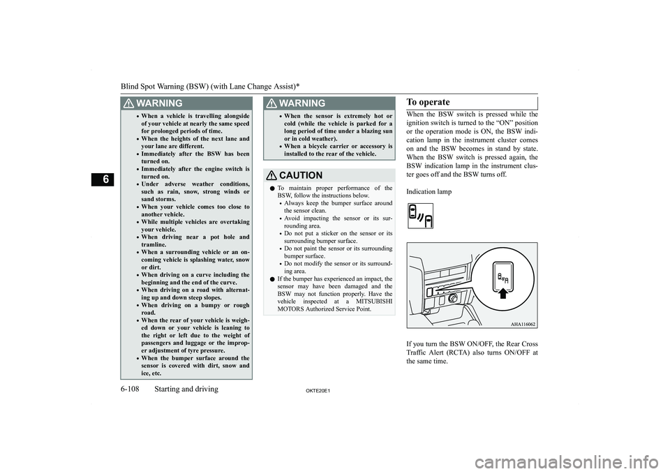 MITSUBISHI L200 2020  Owners Manual (in English) �:�A�R�N�,�N�G�