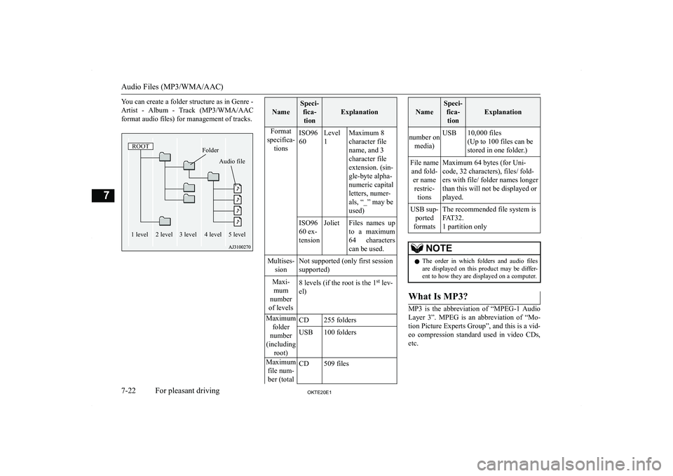 MITSUBISHI L200 2020  Owners Manual (in English) �Y�o�u� �c�a�n� �c�r�e�a�t�e� �a� �f�o�l�d�e�r� �s�t�r�u�c�t�u�r�e� �a�s� �i�n� �G�e�n�r�e� �-
�A�r�t�i�s�t�  �-�  �A�l�b�u�m�  �-�  �T�r�a�c�k�  �(�M�P�3�/�W�M�A�/�A�A�C �f�o�r�m�a�t� �a�u�d�i�o� �f�
