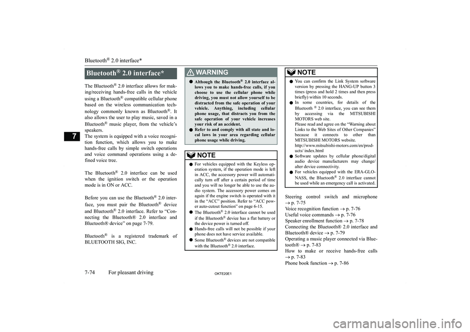MITSUBISHI L200 2020  Owners Manual (in English) �B�l�u�e�t�o�o�t�h�
