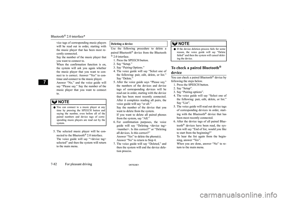 MITSUBISHI L200 2020  Owners Manual (in English) �v�i�c�e� �t�a�g�s� �o�f� �c�o�r�r�e�s�p�o�n�d�i�n�g� �m�u�s�i�c� �p�l�a�y�e�r�s
�w�i�l�l�  �b�e�  �r�e�a�d�  �o�u�t�  �i�n�  �o�r�d�e�r�,�  �s�t�a�r�t�i�n�g�  �w�i�t�h
�t�h�e�  �m�u�s�i�c�  �p�l�a�y�