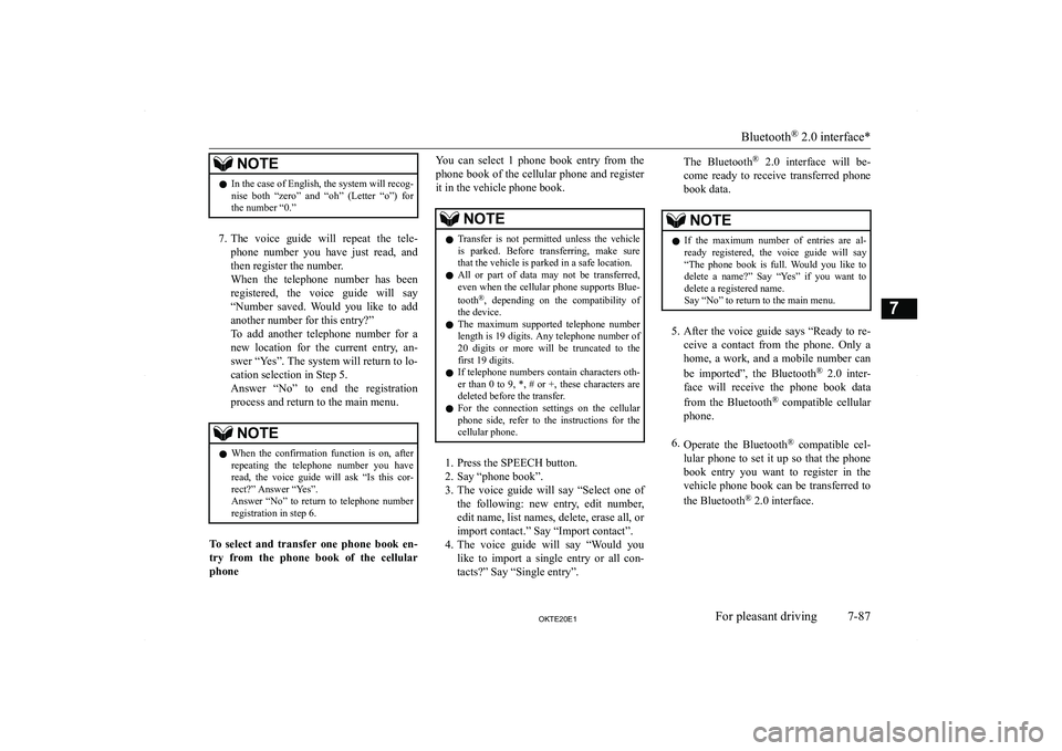 MITSUBISHI L200 2020  Owners Manual (in English) �N�O�T�E�z�I�n� �t�h�e� �c�a�s�e� �o�f� �E�n�g�l�i�s�h�,� �t�h�e� �s�y�s�t�e�m� �w�i�l�l� �r�e�c�o�g�-
�n�i�s�e�  �b�o�t�h�  �“�z�e�r�o�”�  �a�n�d�  �“�o�h�”�  �(�L�e�t�t�e�r�  �“�o�”�)�  