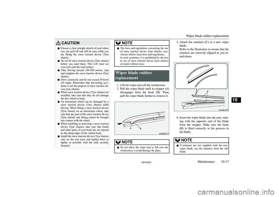 MITSUBISHI L200 2020  Owners Manual (in English) �C�A�U�T�,�O�N�z�C�h�o�o�s�e� �a� �c�l�e�a�r� �s�t�r�a�i�g�h�t� �s�t�r�e�t�c�h� �o�f� �r�o�a�d� �w�h�e�r�e
�y�o�u�  �c�a�n�  �p�u�l�l�  �o�f�f�  �a�n�d�  �s�t�i�l�l�  �b�e�  �s�e�e�n�  �w�h�i�l�e�  �y
