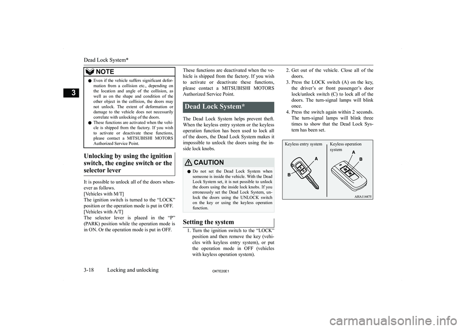 MITSUBISHI L200 2020  Owners Manual (in English) �N�O�T�E�z�E�v�e�n�  �i�f�  �t�h�e�  �v�e�h�i�c�l�e�  �s�u�f�f�e�r�s�  �s�i�g�n�i�f�i�c�a�n�t�  �d�e�f�o�r�-
�m�a�t�i�o�n�  �f�r�o�m�  �a�  �c�o�l�l�i�s�i�o�n�  �e�t�c�.�,�  �d�e�p�e�n�d�i�n�g�  �o�n 