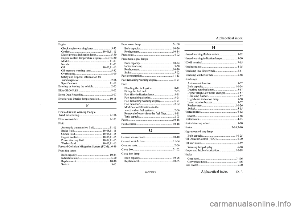 MITSUBISHI L200 2020  Owners Manual (in English) �E�n�g�i�n�e�C�h�e�c�k� �e�n�g�i�n�e� �w�a�r�n�i�n�g� �l�a�m�p�.�.�.�.�.�.�.�.�.�.�.�.�.�.�.�.�.�.�.�.�.�.�.�.�.�.�5�-�5�2
�C�o�o�l�a�n�t�.�.�.�.�.�.�.�.�.�.�.�.�.�.�.�.�.�.�.�.�.�.�.�.�.�.�.�.�.�.�.�