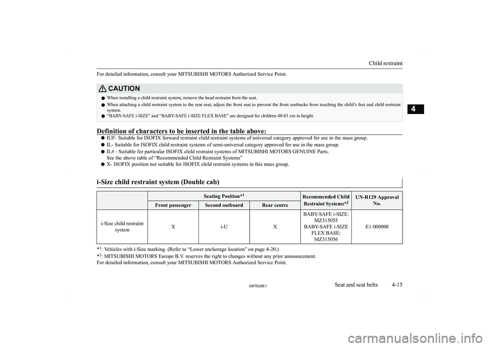 MITSUBISHI L200 2020   (in English) Repair Manual �F�o�r� �d�e�t�a�i�l�e�d� �i�n�f�o�r�m�a�t�i�o�n�,� �c�o�n�s�u�l�t� �y�o�u�r� �M�I�T�S�U�B�I�S�H�I� �M�O�T�O�R�S� �A�u�t�h�o�r�i�z�e�d� �S�e�r�v�i�c�e� �P�o�i�n�t�.�C�A�U�T�,�O�N�z�W�h�e�n� �i�n�s�t�a