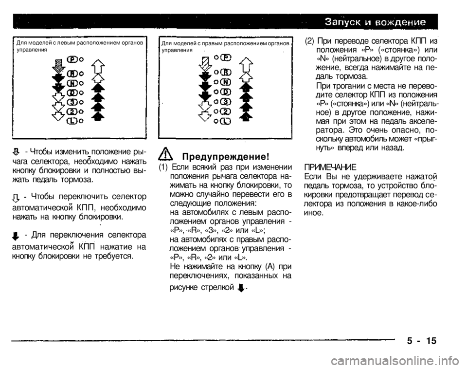 MITSUBISHI PAJERO SPORT 2004 Owners Manual (in English)
- Чтобы изменить положение ры
чага селектора, необходимо нажать кнопку блокировки и полностью выжать педа MITSUBISHI PAJERO SPORT 2004 Owners Manual (in English)
- Чтобы изменить положение ры
чага селектора, необходимо нажать кнопку блокировки и полностью выжать педа