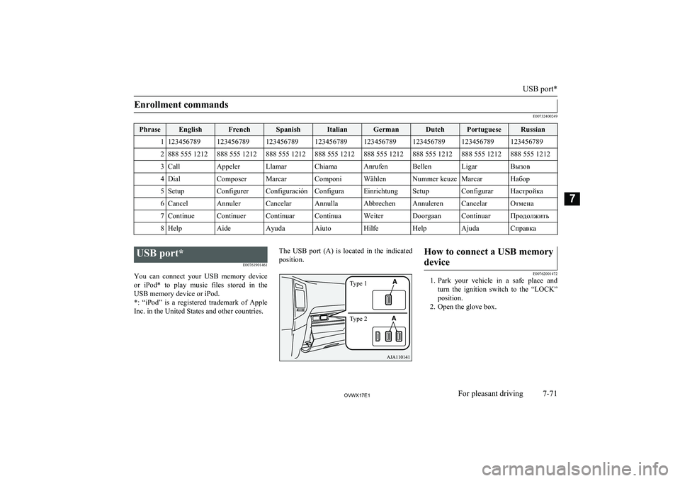MITSUBISHI SHOGUN 2017 Owners Manual (in English) Enrollment commands
E00732400249
PhraseEnglishFrenchSpanishItalianGermanDutchPortugueseRussian11234567891234567891234567891234567891234567891234567891234567891234567892888 555 1212888 555 1212888 555 MITSUBISHI SHOGUN 2017 Owners Manual (in English) Enrollment commands
E00732400249
PhraseEnglishFrenchSpanishItalianGermanDutchPortugueseRussian11234567891234567891234567891234567891234567891234567891234567891234567892888 555 1212888 555 1212888 555