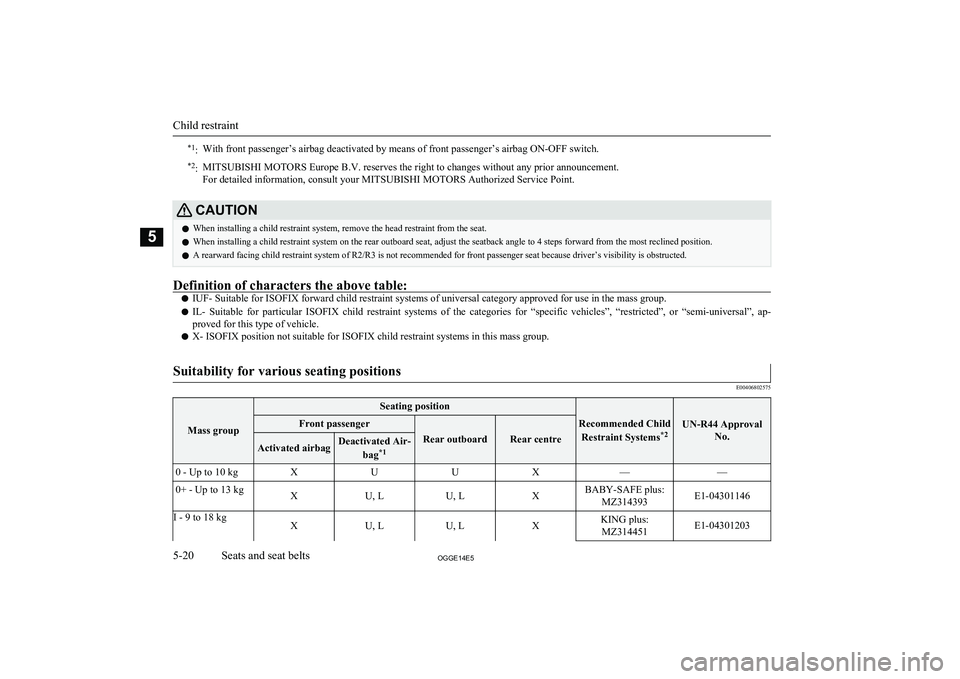MITSUBISHI OUTLANDER PHEV 2014 Owners Manual (in English) *1:With front passenger’s airbag deactivated by means of front passenger’s airbag ON-OFF switch.*2:MITSUBISHI MOTORS Europe B.V. reserves the right to changes without any prior announcement.
For d MITSUBISHI OUTLANDER PHEV 2014 Owners Manual (in English) *1:With front passenger’s airbag deactivated by means of front passenger’s airbag ON-OFF switch.*2:MITSUBISHI MOTORS Europe B.V. reserves the right to changes without any prior announcement.
For d