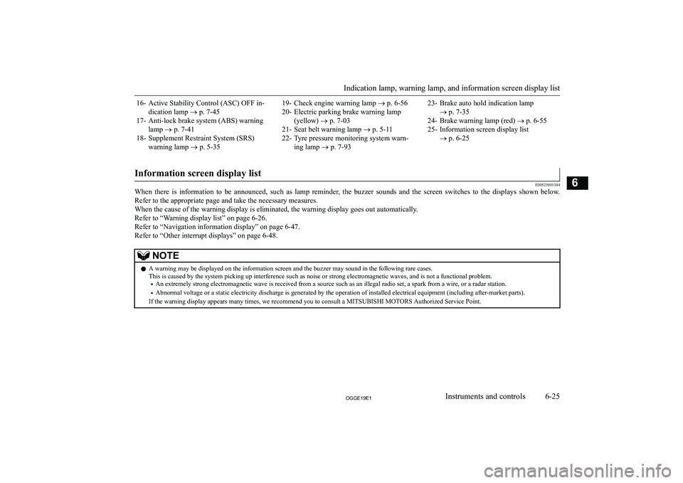 MITSUBISHI OUTLANDER PHEV 2019  Owners Manual (in English) �1�6�- �A�c�t�i�v�e� �S�t�a�b�i�l�i�t�y� �C�o�n�t�r�o�l� �(�A�S�C�)� �O�F�F� �i�n�-�d�i�c�a�t�i�o�n� �l�a�m�p�  �o� �p�.� �7�-�4�5
�1�7�- �A�n�t�i�-�l�o�c�k� �b�r�a�k�e� �s�y�s�t�e�m� �(�A�B�S�)� �w�a