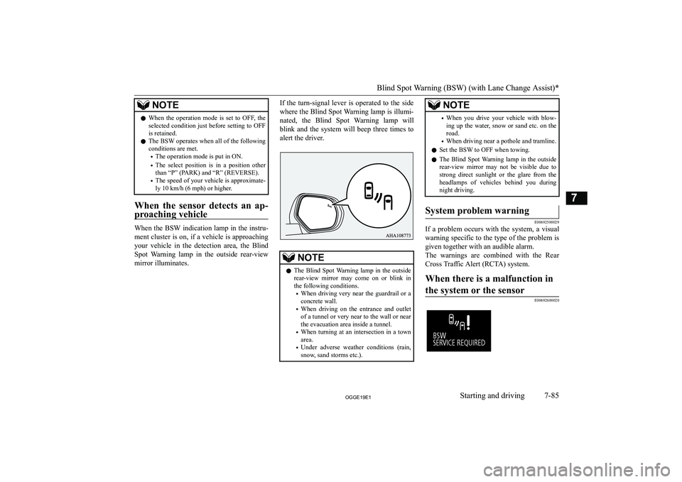 MITSUBISHI OUTLANDER PHEV 2019  Owners Manual (in English) �N�O�T�E�z�W�h�e�n�  �t�h�e�  �o�p�e�r�a�t�i�o�n�  �m�o�d�e�  �i�s�  �s�e�t�  �t�o�  �O�F�F�,�  �t�h�e
�s�e�l�e�c�t�e�d� �c�o�n�d�i�t�i�o�n� �j�u�s�t� �b�e�f�o�r�e� �s�e�t�t�i�n�g� �t�o� �O�F�F�i�s� �