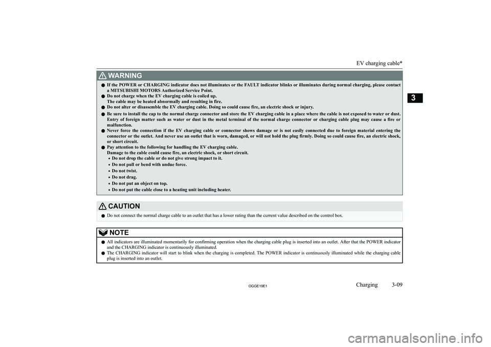 MITSUBISHI OUTLANDER PHEV 2019   (in English) Workshop Manual �:�A�R�N�,�N�G�z�I�f� �t�h�e� �P�O�W�E�R� �o�r� �C�H�A�R�G�I�N�G� �i�n�d�i�c�a�t�o�r� �d�o�e�s� �n�o�t� �i�l�l�u�m�i�n�a�t�e�s� �o�r� �t�h�e� �F�A�U�L�T� �i�n�d�i�c�a�t�o�r� �b�l�i�n�k�s� �o�r� �i�l�l