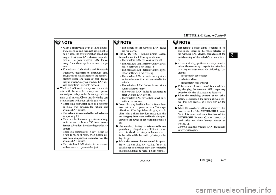 MITSUBISHI OUTLANDER PHEV 2019   (in English) Repair Manual �N�O�T�E�