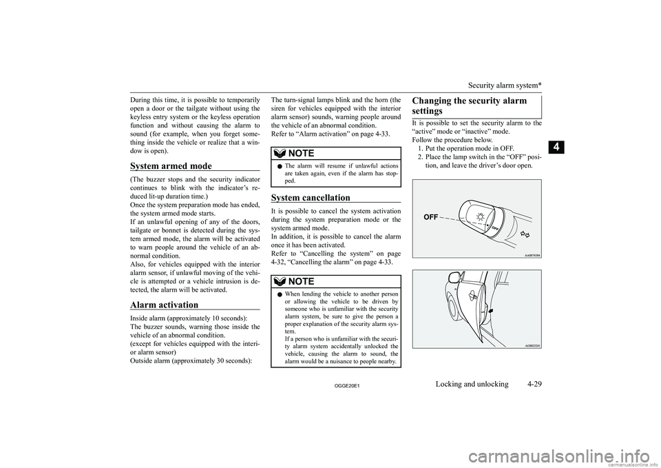 MITSUBISHI OUTLANDER PHEV 2020  Owners Manual (in English) �D�u�r�i�n�g�  �t�h�i�s�  �t�i�m�e�,�  �i�t�  �i�s�  �p�o�s�s�i�b�l�e�  �t�o�  �t�e�m�p�o�r�a�r�i�l�y�o�p�e�n�  �a�  �d�o�o�r�  �o�r�  �t�h�e�  �t�a�i�l�g�a�t�e�  �w�i�t�h�o�u�t�  �u�s�i�n�g�  �t�h�e�