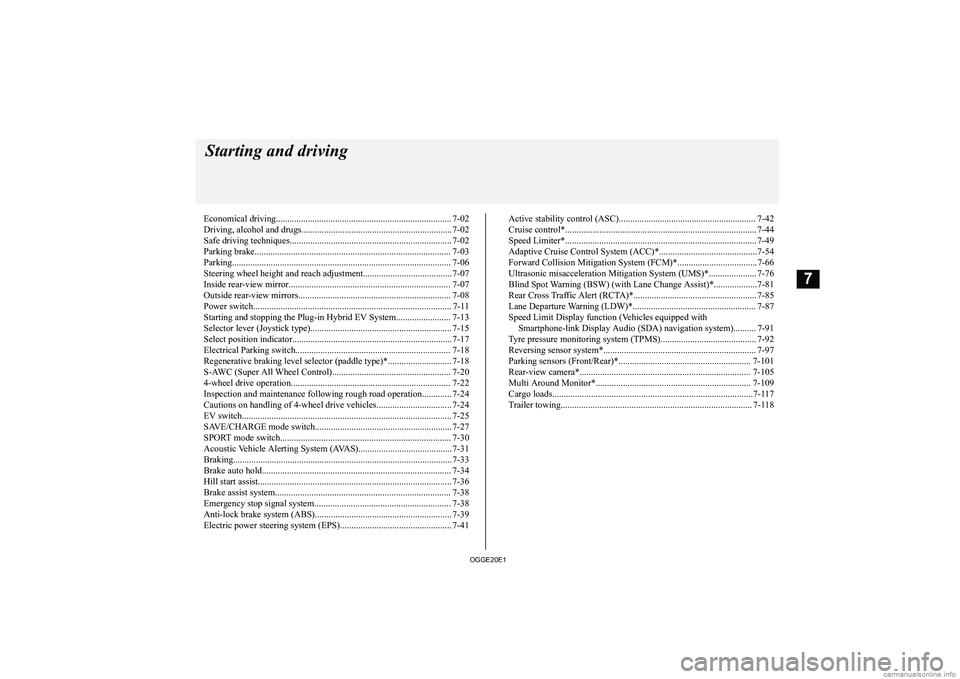 MITSUBISHI OUTLANDER PHEV 2020  Owners Manual (in English) �E�c�o�n�o�m�i�c�a�l� �d�r�i�v�i�n�g�.�.�.�.�.�.�.�.�.�.�.�.�.�.�.�.�.�.�.�.�.�.�.�.�.�.�.�.�.�.�.�.�.�.�.�.�.�.�.�.�.�.�.�.�.�.�.�.�.�.�.�.�.�.�.�.�.�.�.�.�.�.�.�.�.�.�.�.�.�.�.�.�.�.�.�.�. �7�-�0�2
