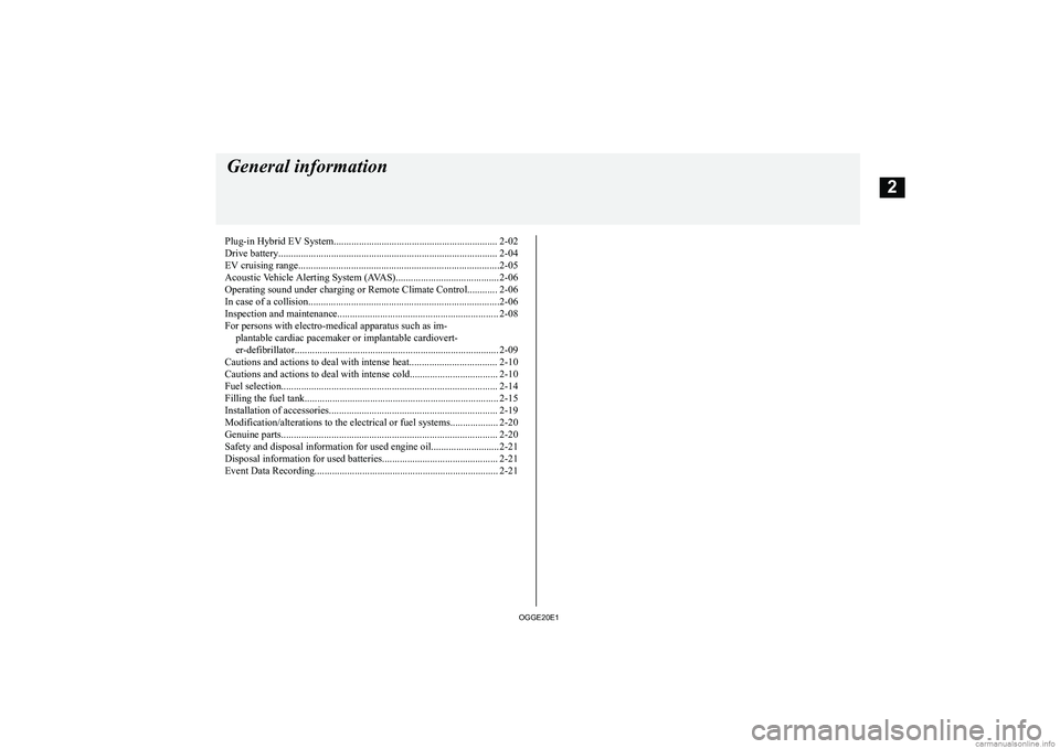 MITSUBISHI OUTLANDER PHEV 2020   (in English) Owners Guide �P�l�u�g�-�i�n� �H�y�b�r�i�d� �E�V� �S�y�s�t�e�m�.�.�.�.�.�.�.�.�.�.�.�.�.�.�.�.�.�.�.�.�.�.�.�.�.�.�.�.�.�.�.�.�.�.�.�.�.�.�.�.�.�.�.�.�.�.�.�.�.�.�.�.�.�.�.�.�.�.�.�.�.�.�.�.�. �2�-�0�2
�D�r�i�v�e� 