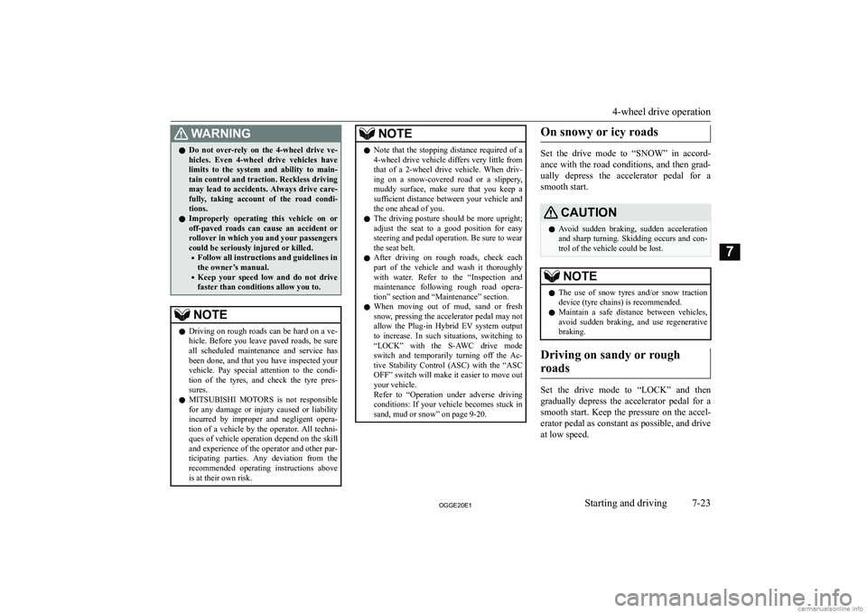 MITSUBISHI OUTLANDER PHEV 2020  Owners Manual (in English) �:�A�R�N�,�N�G�z�D�o�  �n�o�t�  �o�v�e�r�-�r�e�l�y�  �o�n�  �t�h�e�  �4�-�w�h�e�e�l�  �d�r�i�v�e�  �v�e�-
�h�i�c�l�e�s�.�  �E�v�e�n�  �4�-�w�h�e�e�l�  �d�r�i�v�e�  �v�e�h�i�c�l�e�s�  �h�a�v�e �l�i�m�i