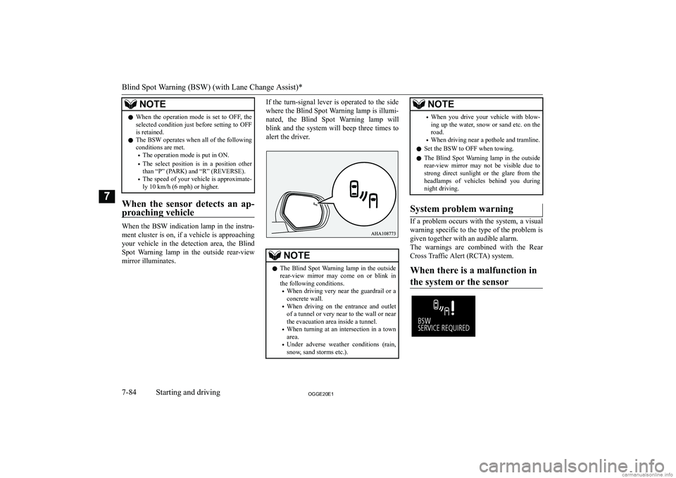 MITSUBISHI OUTLANDER PHEV 2020  Owners Manual (in English) �N�O�T�E�z�W�h�e�n�  �t�h�e�  �o�p�e�r�a�t�i�o�n�  �m�o�d�e�  �i�s�  �s�e�t�  �t�o�  �O�F�F�,�  �t�h�e
�s�e�l�e�c�t�e�d� �c�o�n�d�i�t�i�o�n� �j�u�s�t� �b�e�f�o�r�e� �s�e�t�t�i�n�g� �t�o� �O�F�F�i�s� �