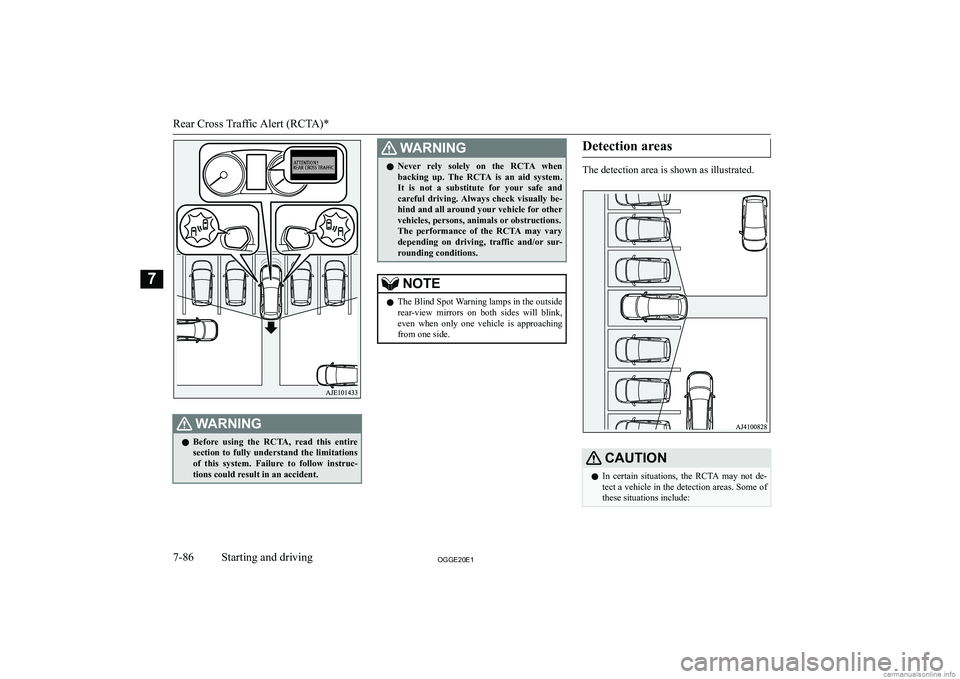 MITSUBISHI OUTLANDER PHEV 2020  Owners Manual (in English) �:�A�R�N�,�N�G�z�B�e�f�o�r�e�  �u�s�i�n�g�  �t�h�e�  �R�C�T�A�,�  �r�e�a�d�  �t�h�i�s�  �e�n�t�i�r�e
�s�e�c�t�i�o�n�  �t�o�  �f�u�l�l�y�  �u�n�d�e�r�s�t�a�n�d�  �t�h�e�  �l�i�m�i�t�a�t�i�o�n�s
�o�f�  