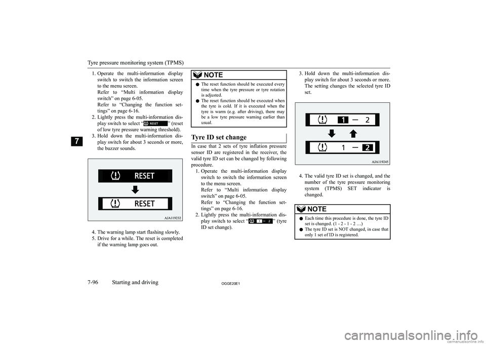 MITSUBISHI OUTLANDER PHEV 2020  Owners Manual (in English) �1�.�O�p�e�r�a�t�e�  �t�h�e�  �m�u�l�t�i�-�i�n�f�o�r�m�a�t�i�o�n�  �d�i�s�p�l�a�y
�s�w�i�t�c�h�  �t�o�  �s�w�i�t�c�h�  �t�h�e�  �i�n�f�o�r�m�a�t�i�o�n�  �s�c�r�e�e�n
�t�o� �t�h�e� �m�e�n�u� �s�c�r�e�e