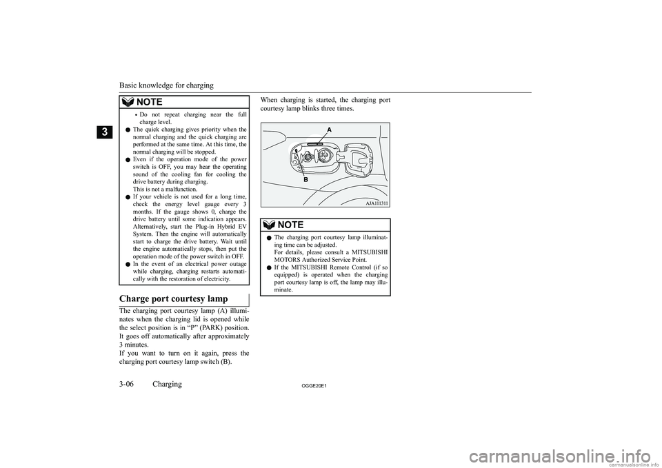 MITSUBISHI OUTLANDER PHEV 2020   (in English) Workshop Manual �N�O�T�E�
