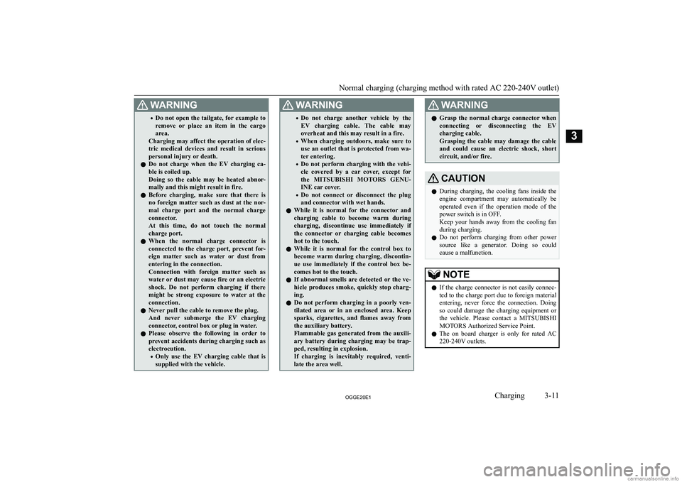 MITSUBISHI OUTLANDER PHEV 2020   (in English) Workshop Manual �:�A�R�N�,�N�G�
