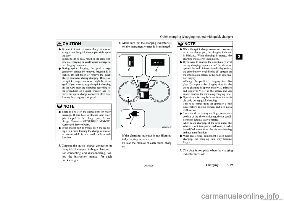 MITSUBISHI OUTLANDER PHEV 2020   (in English) Repair Manual �C�A�U�T�,�O�N�z�B�e�  �s�u�r�e�  �t�o�  �i�n�s�e�r�t�  �t�h�e�  �q�u�i�c�k�  �c�h�a�r�g�e�  �c�o�n�n�e�c�t�o�r
�s�t�r�a�i�g�h�t� �i�n�t�o� �t�h�e� �q�u�i�c�k� �c�h�a�r�g�e� �p�o�r�t� �r�i�g�h�t� �u�p