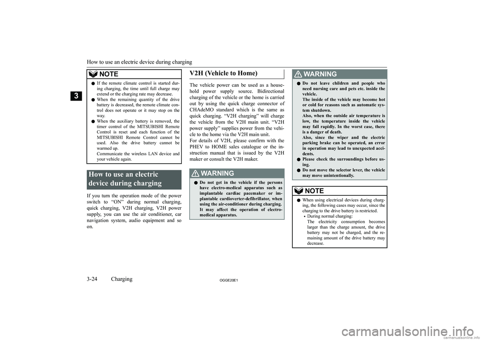 MITSUBISHI OUTLANDER PHEV 2020   (in English) Repair Manual �N�O�T�E�z�I�f�  �t�h�e�  �r�e�m�o�t�e�  �c�l�i�m�a�t�e�  �c�o�n�t�r�o�l�  �i�s�  �s�t�a�r�t�e�d�  �d�u�r�-
�i�n�g�  �c�h�a�r�g�i�n�g�,�  �t�h�e�  �t�i�m�e�  �u�n�t�i�l�  �f�u�l�l�  �c�h�a�r�g�e�  �m�
