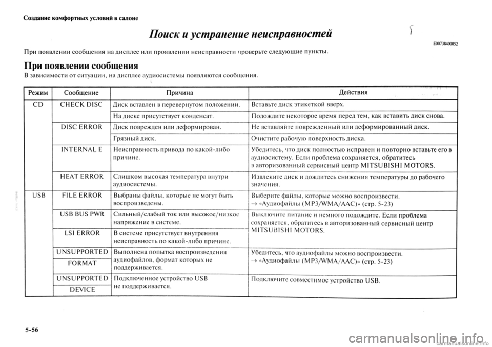 MITSUBISHI OUTLANDER 2013 Руководство по эксплуатации и техобслуживанию (in Russian) MITSUBISHI OUTLANDER 2013 Руководство по эксплуатации и техобслуживанию (in Russian)
