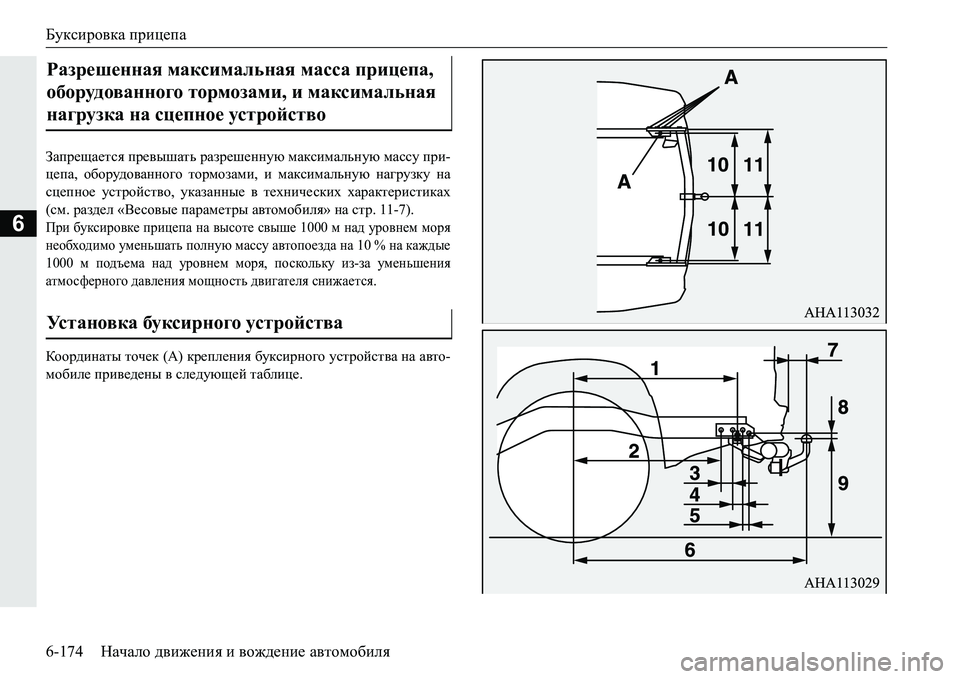 MITSUBISHI PAJERO SPORT 2016 Руководство по эксплуатации и техобслуживанию (in Russian) Буксировка прицепа
6-174 Начало движения и вождение автомобиля
6
Запрещается превышать разрешенную максима MITSUBISHI PAJERO SPORT 2016 Руководство по эксплуатации и техобслуживанию (in Russian) Буксировка прицепа
6-174 Начало движения и вождение автомобиля
6
Запрещается превышать разрешенную максима