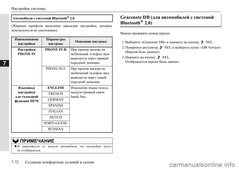 MITSUBISHI PAJERO SPORT 2017 Руководство по эксплуатации и техобслуживанию (in Russian) Настройки системы
7-72Создание комфортных условий в салоне
7
(Жирным шрифтом выделены заводские настройки, кот MITSUBISHI PAJERO SPORT 2017 Руководство по эксплуатации и техобслуживанию (in Russian) Настройки системы
7-72Создание комфортных условий в салоне
7
(Жирным шрифтом выделены заводские настройки, кот