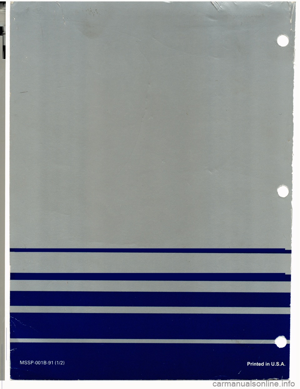 MITSUBISHI 3000GT 1991  Service Manual 