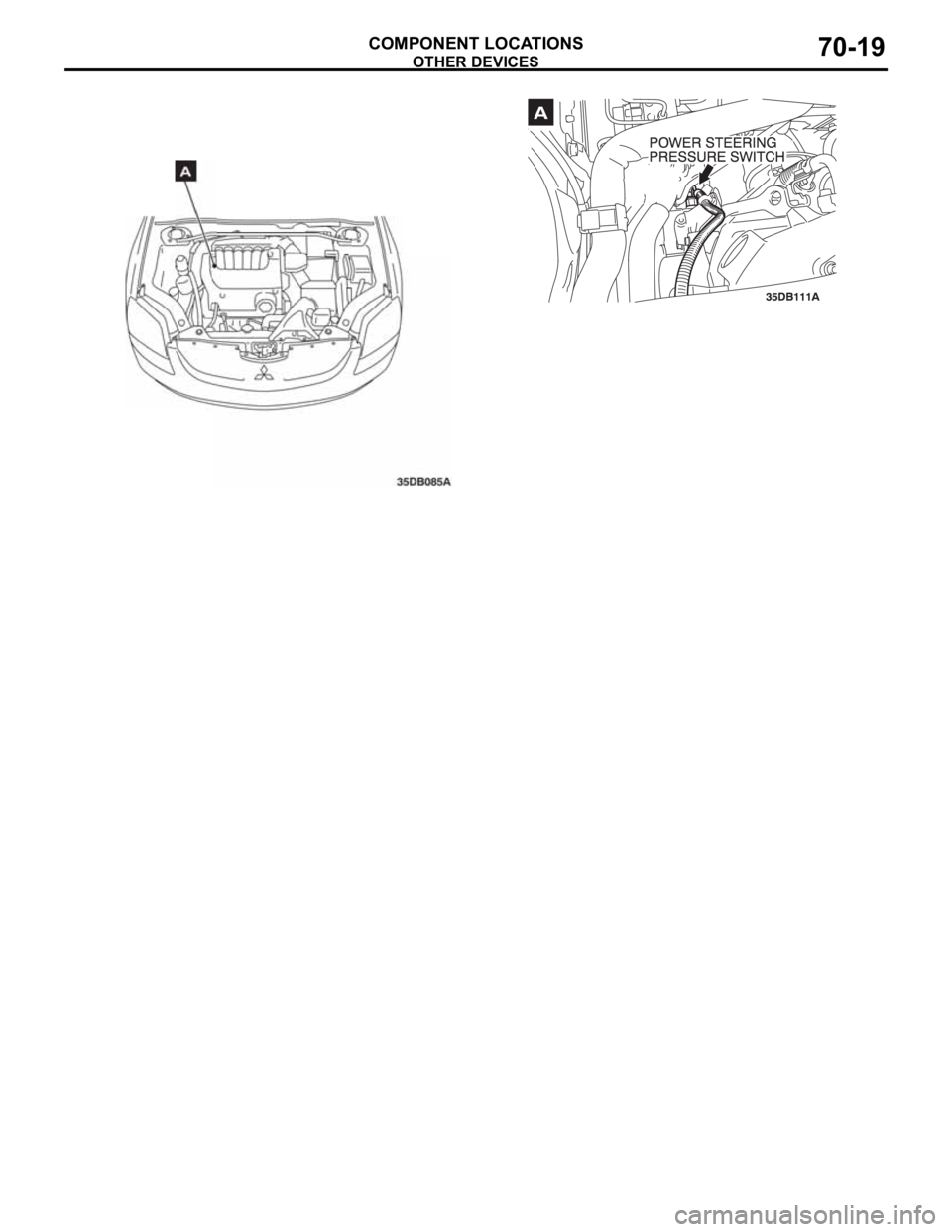 MITSUBISHI 380 2005 Workshop Manual OTHER DEVICES
COMPONENT LOCATIONS70-19 MITSUBISHI 380 2005 Workshop Manual OTHER DEVICES
COMPONENT LOCATIONS70-19