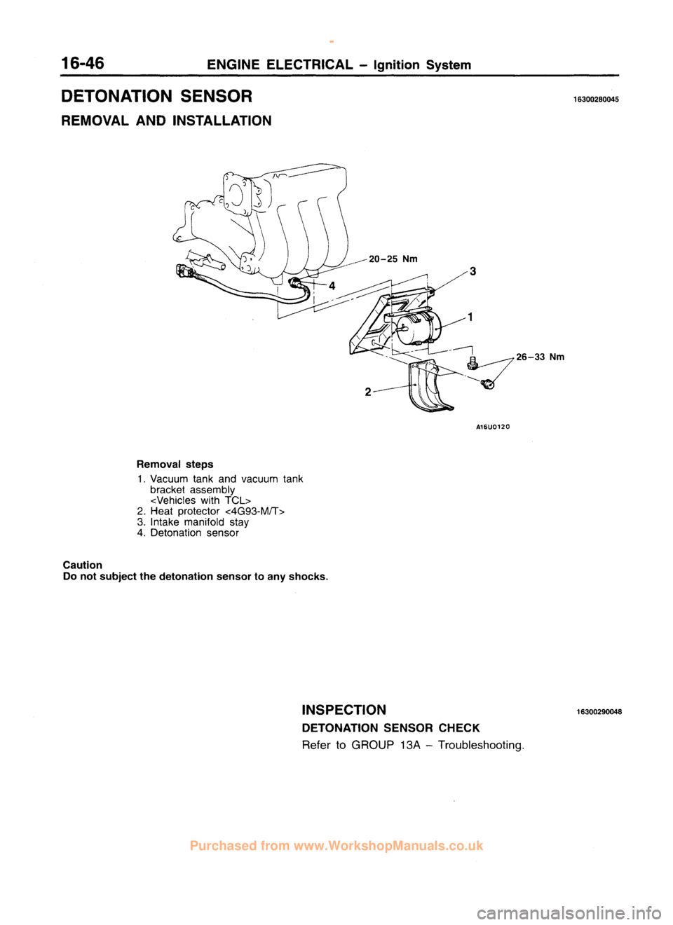 MITSUBISHI CARISMA 1995  Workshop Manual 
 
www.WorkshopManuals.co.uk

 
Purchased from www.WorkshopManuals.co.uk 
