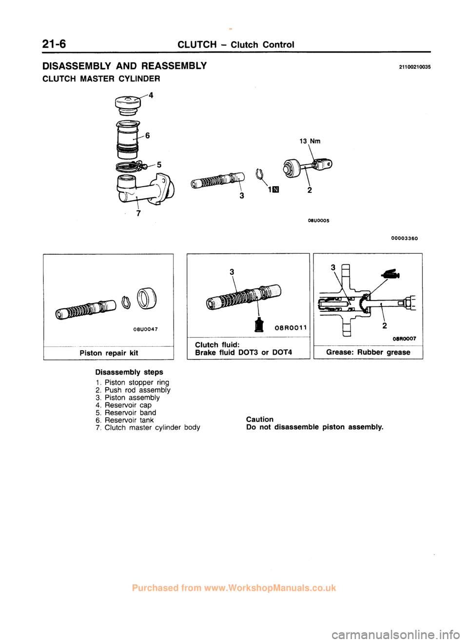 MITSUBISHI CARISMA 1995  Workshop Manual 
 
www.WorkshopManuals.co.uk

 
Purchased from www.WorkshopManuals.co.uk 