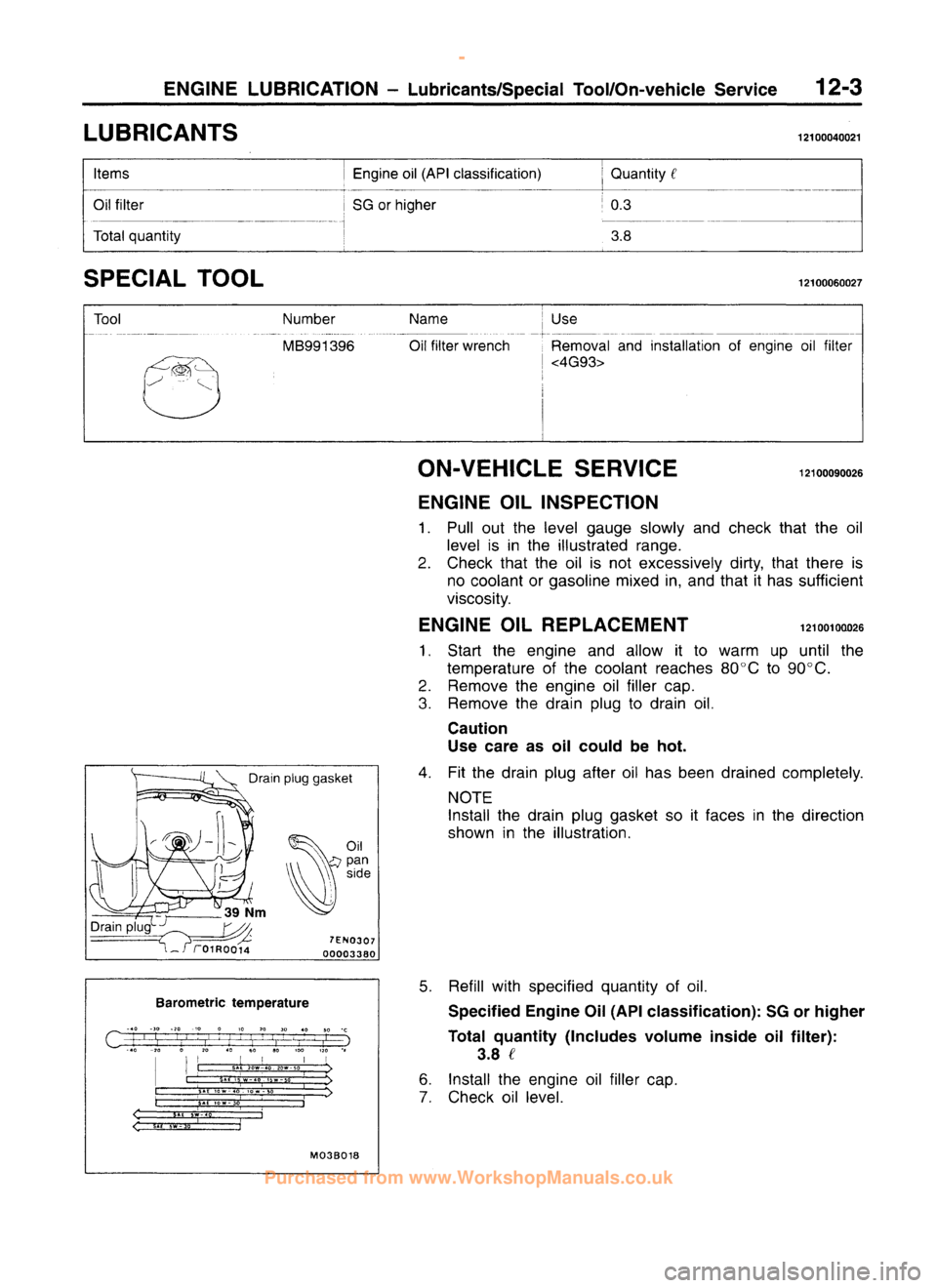 MITSUBISHI CARISMA 1995 Owners Guide
www.WorkshopManuals.co.uk
Purchased from www.WorkshopManuals.co.uk MITSUBISHI CARISMA 1995 Owners Guide
www.WorkshopManuals.co.uk
Purchased from www.WorkshopManuals.co.uk