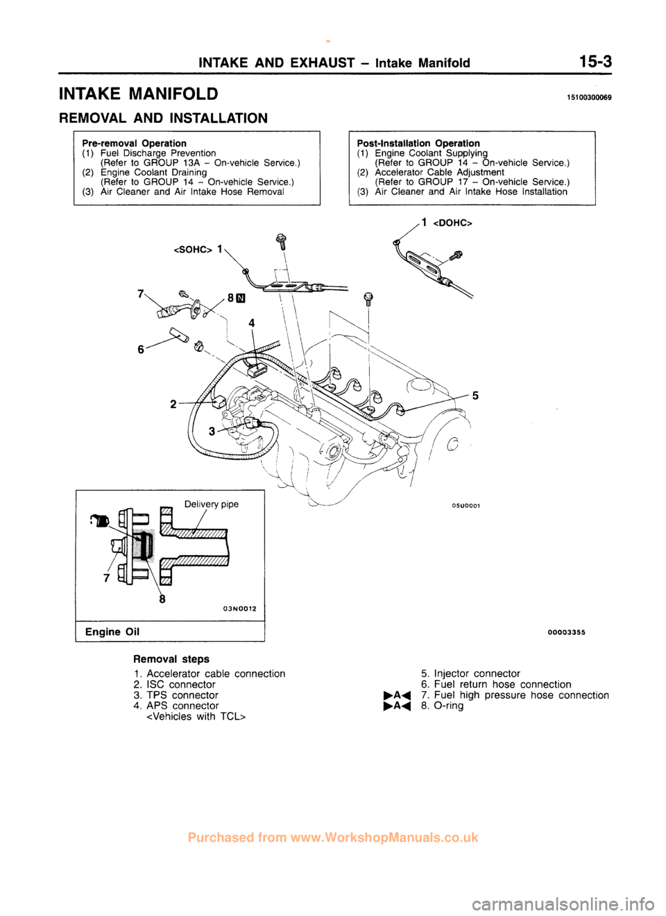 MITSUBISHI CARISMA 1995 Owners Guide
www.WorkshopManuals.co.uk
Purchased from www.WorkshopManuals.co.uk MITSUBISHI CARISMA 1995 Owners Guide
www.WorkshopManuals.co.uk
Purchased from www.WorkshopManuals.co.uk