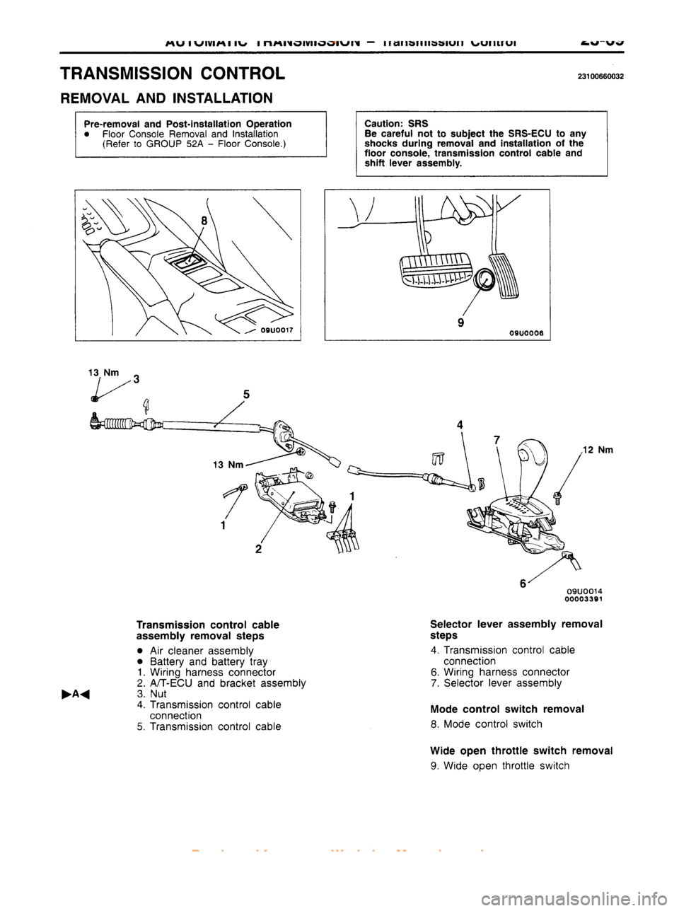MITSUBISHI CARISMA 1995 Workshop Manual
www.WorkshopManuals.co.uk
Purchased from www.WorkshopManuals.co.uk MITSUBISHI CARISMA 1995 Workshop Manual
www.WorkshopManuals.co.uk
Purchased from www.WorkshopManuals.co.uk