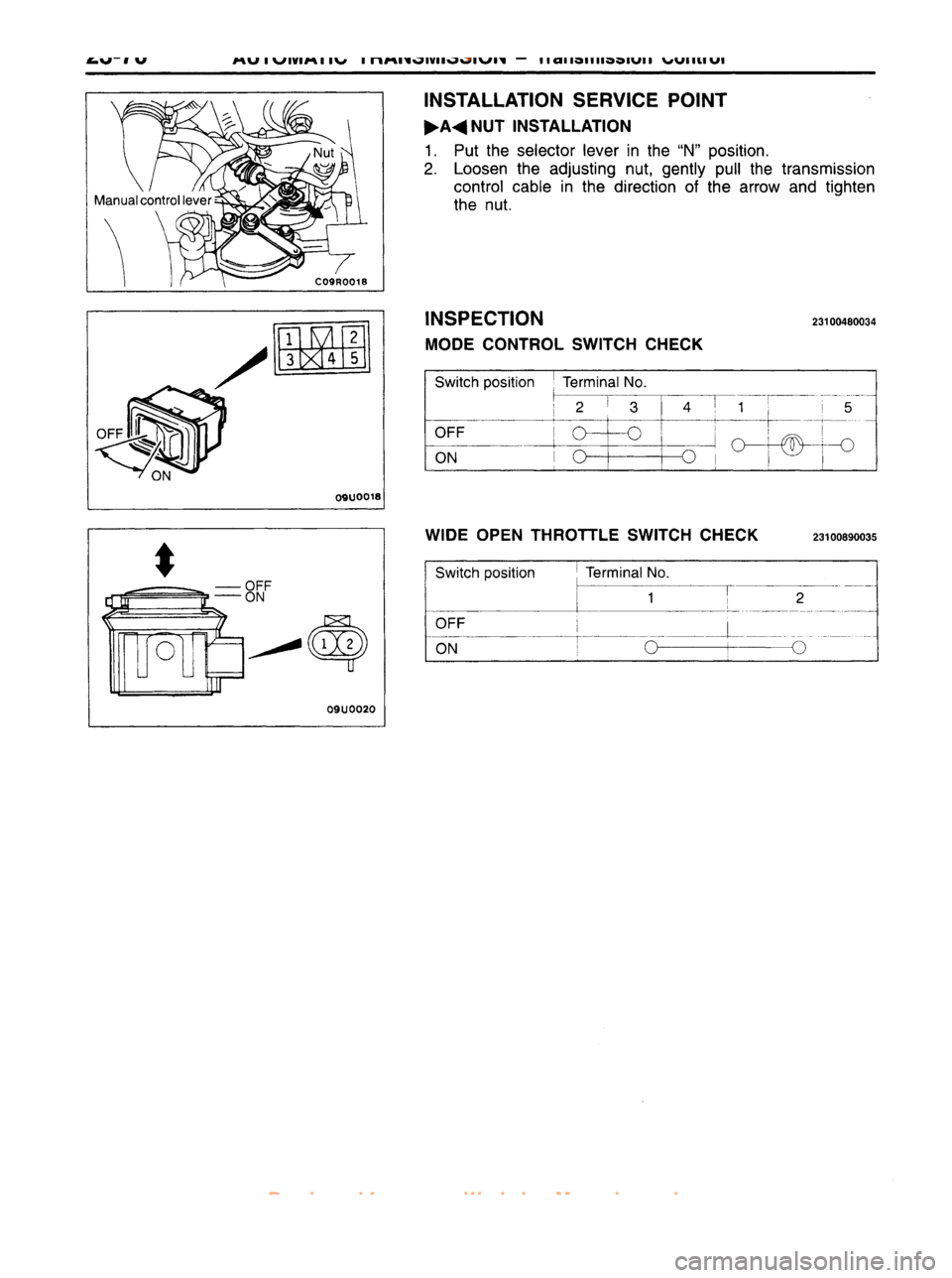 MITSUBISHI CARISMA 1995 Workshop Manual
www.WorkshopManuals.co.uk
Purchased from www.WorkshopManuals.co.uk MITSUBISHI CARISMA 1995 Workshop Manual
www.WorkshopManuals.co.uk
Purchased from www.WorkshopManuals.co.uk