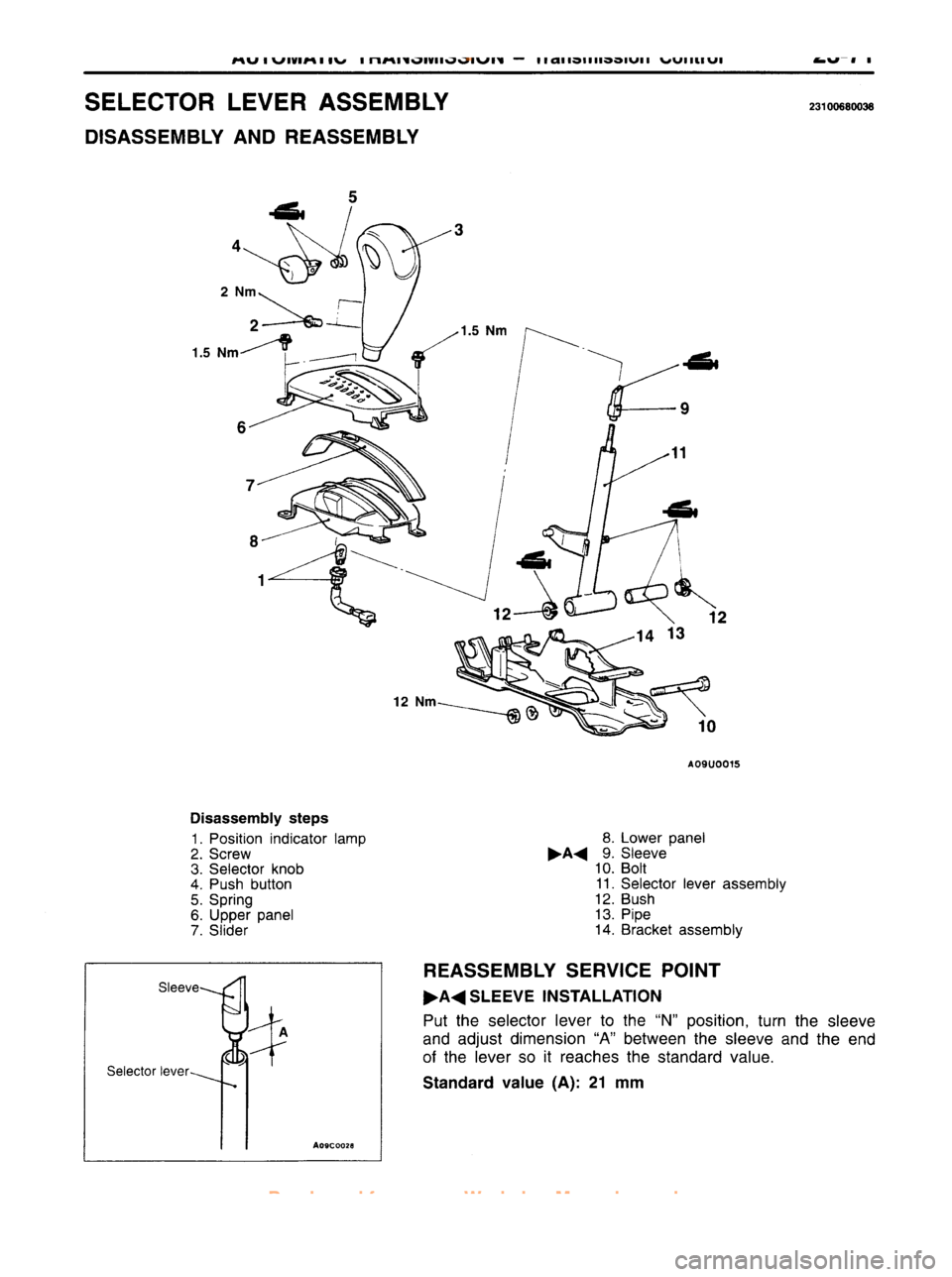 MITSUBISHI CARISMA 1995 Workshop Manual
www.WorkshopManuals.co.uk
Purchased from www.WorkshopManuals.co.uk MITSUBISHI CARISMA 1995 Workshop Manual
www.WorkshopManuals.co.uk
Purchased from www.WorkshopManuals.co.uk