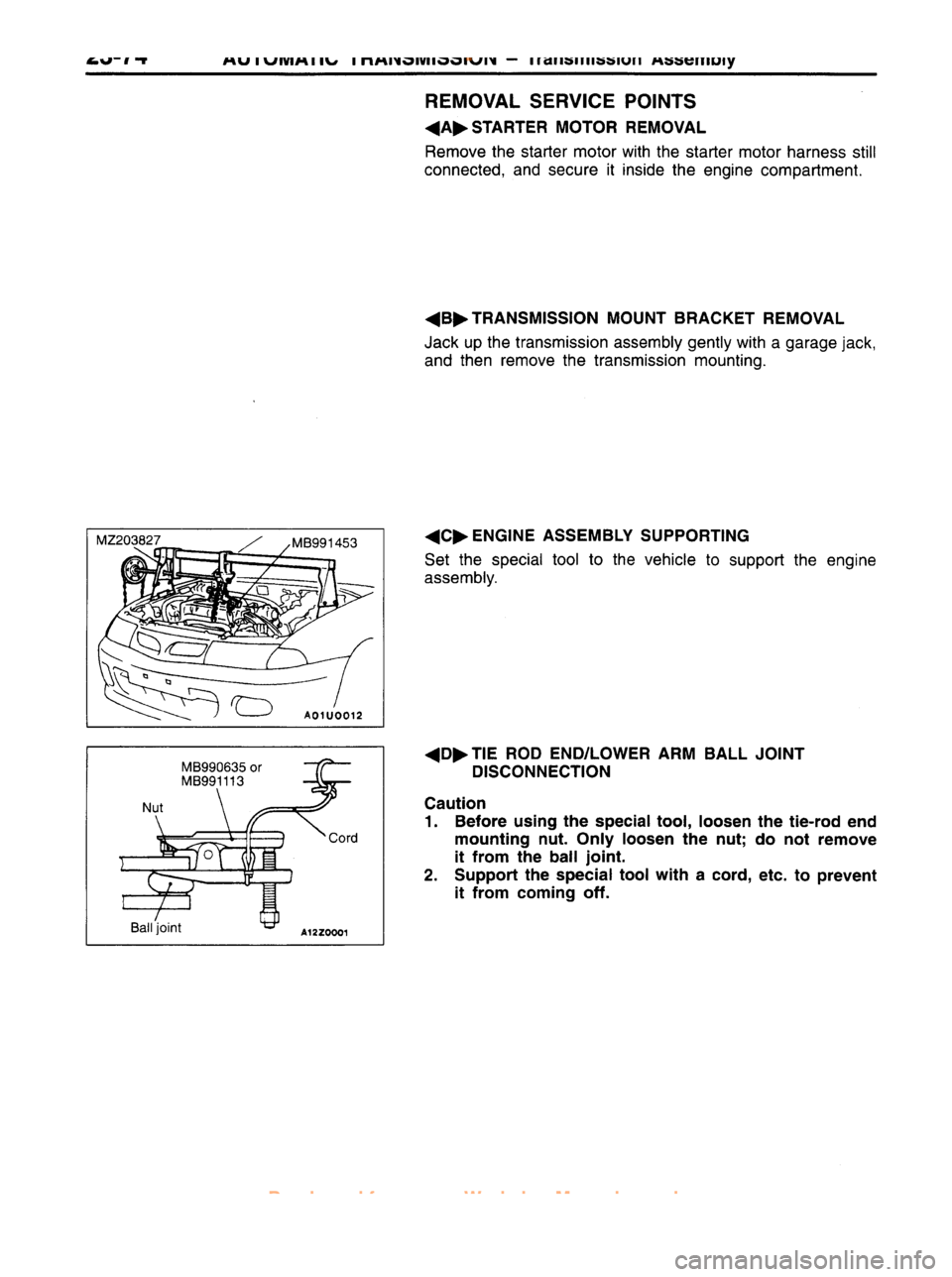 MITSUBISHI CARISMA 1995 Workshop Manual
www.WorkshopManuals.co.uk
Purchased from www.WorkshopManuals.co.uk MITSUBISHI CARISMA 1995 Workshop Manual
www.WorkshopManuals.co.uk
Purchased from www.WorkshopManuals.co.uk