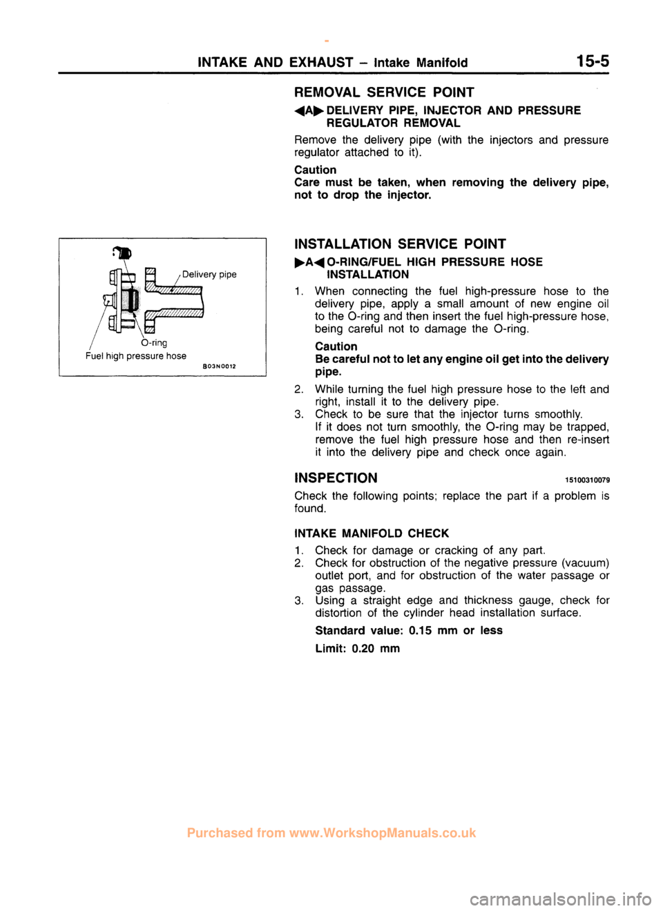 MITSUBISHI CARISMA 1995 Service Manual
www.WorkshopManuals.co.uk
Purchased from www.WorkshopManuals.co.uk MITSUBISHI CARISMA 1995 Service Manual
www.WorkshopManuals.co.uk
Purchased from www.WorkshopManuals.co.uk
