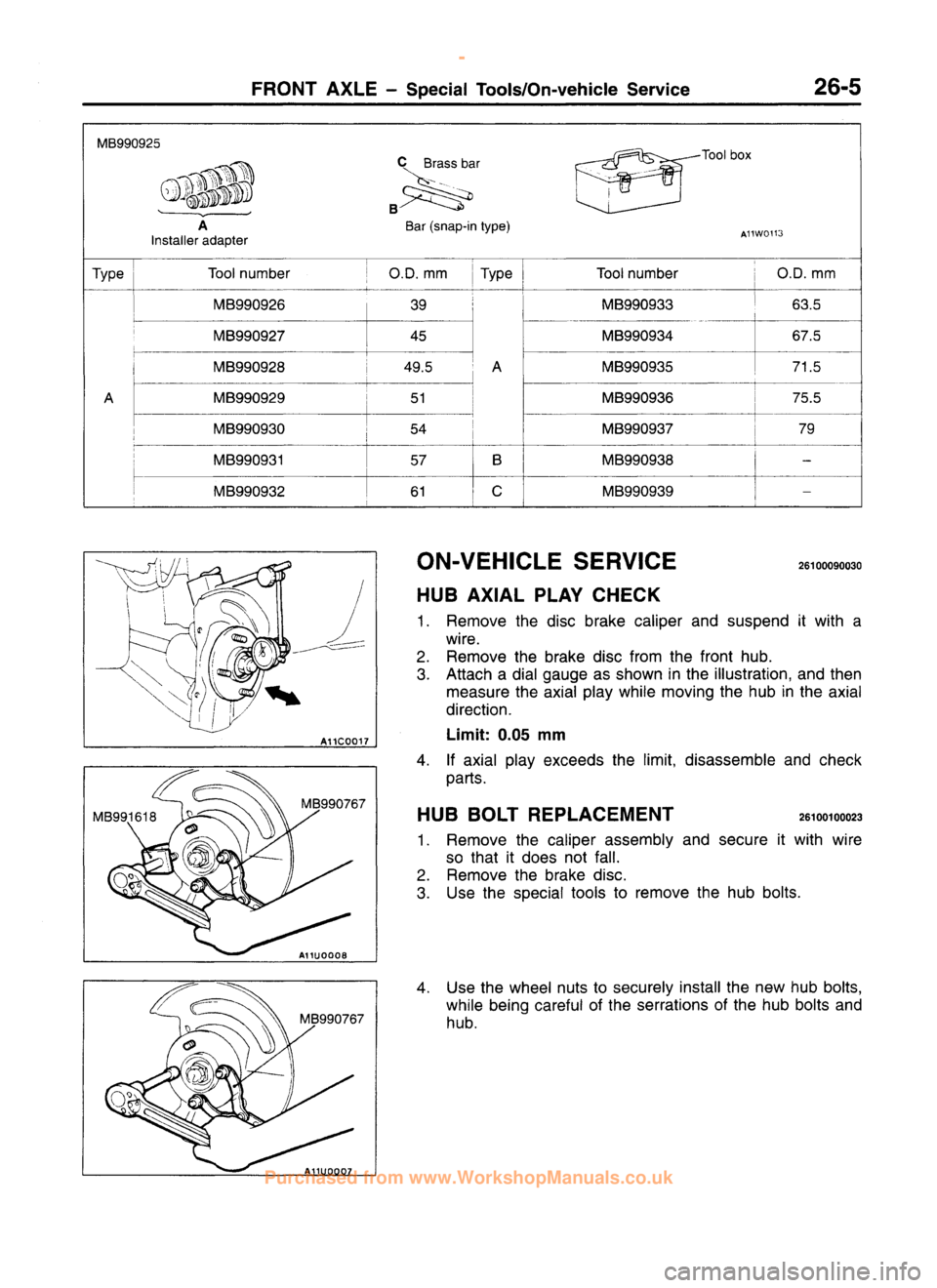MITSUBISHI CARISMA 1995 Workshop Manual
www.WorkshopManuals.co.uk
Purchased from www.WorkshopManuals.co.uk MITSUBISHI CARISMA 1995 Workshop Manual
www.WorkshopManuals.co.uk
Purchased from www.WorkshopManuals.co.uk